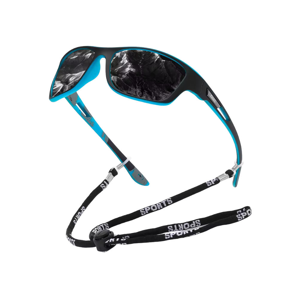 Gafas de sol antideslumbramiento -Negro y azul - Ozerty