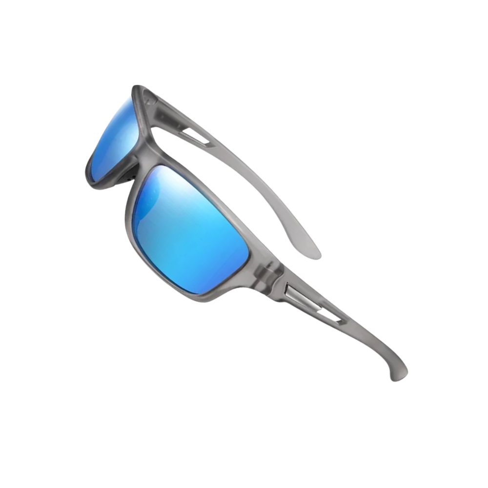 Gafas de sol antideslumbramiento -Gris transparente y azul - Ozerty