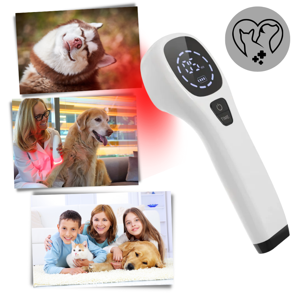 Dispositivo portátil de terapia por infrarrojos para mascotas

 - Ozerty