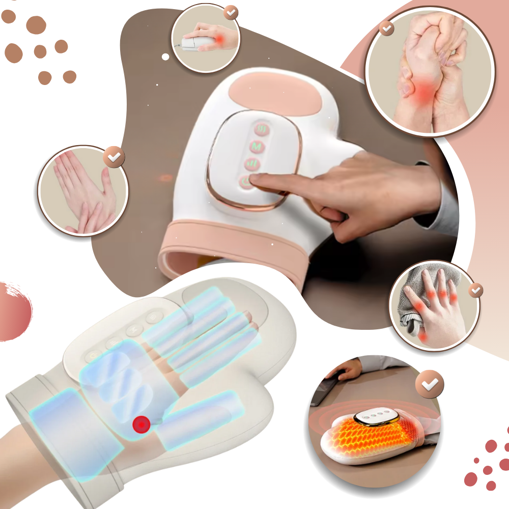 Guante de masaje por compresión térmica - Ozerty