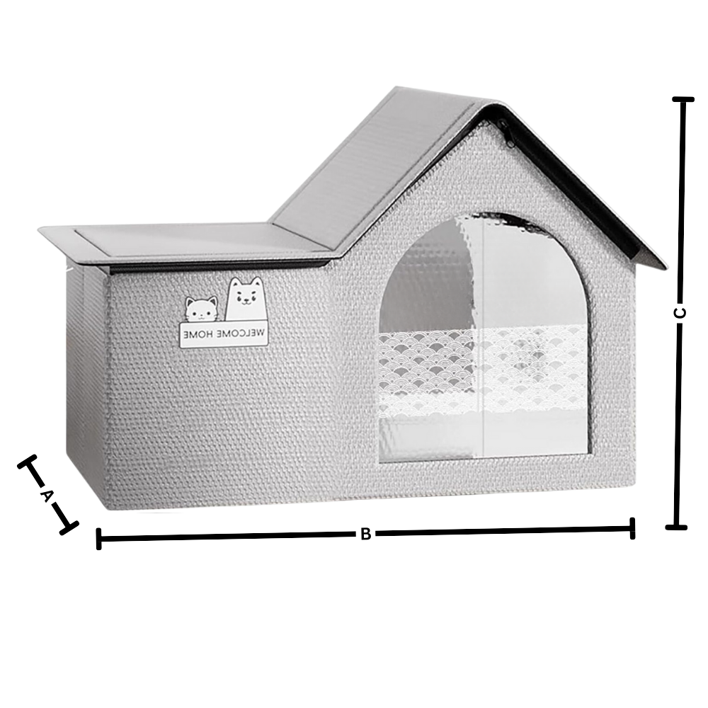 Casa para gatos con aislamiento término y refrigeración

 - Ozerty