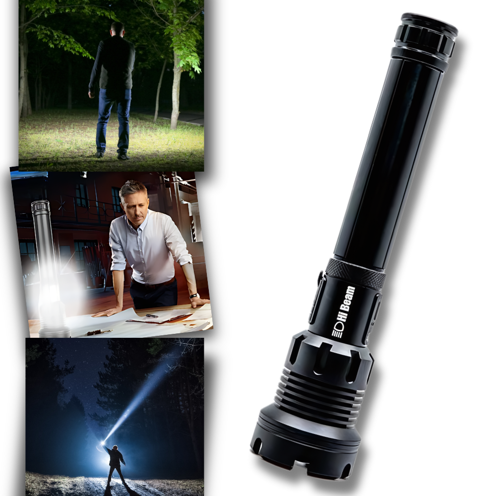 Linterna LED recargable de alta luminosidad - Ozerty