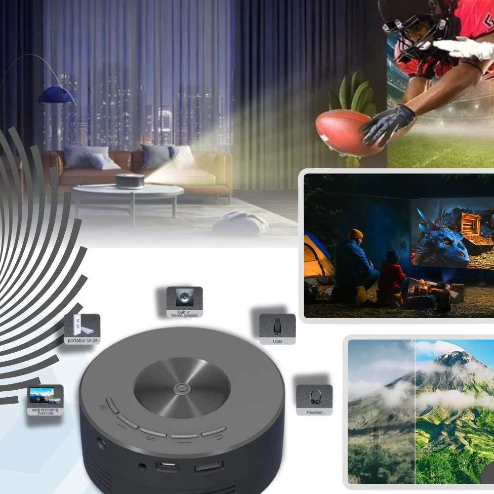 Miniproyector de cine de alta resolución

 - Ozerty