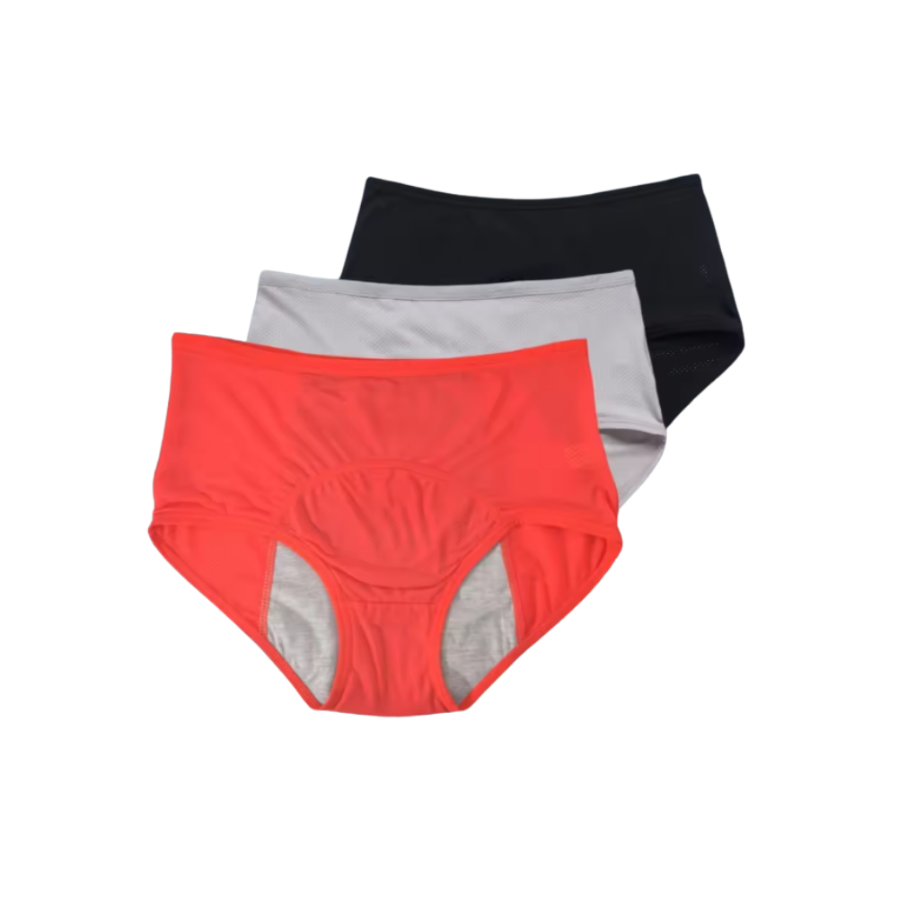 Braguitas de cintura alta para incontinencia -Borde - Ozerty