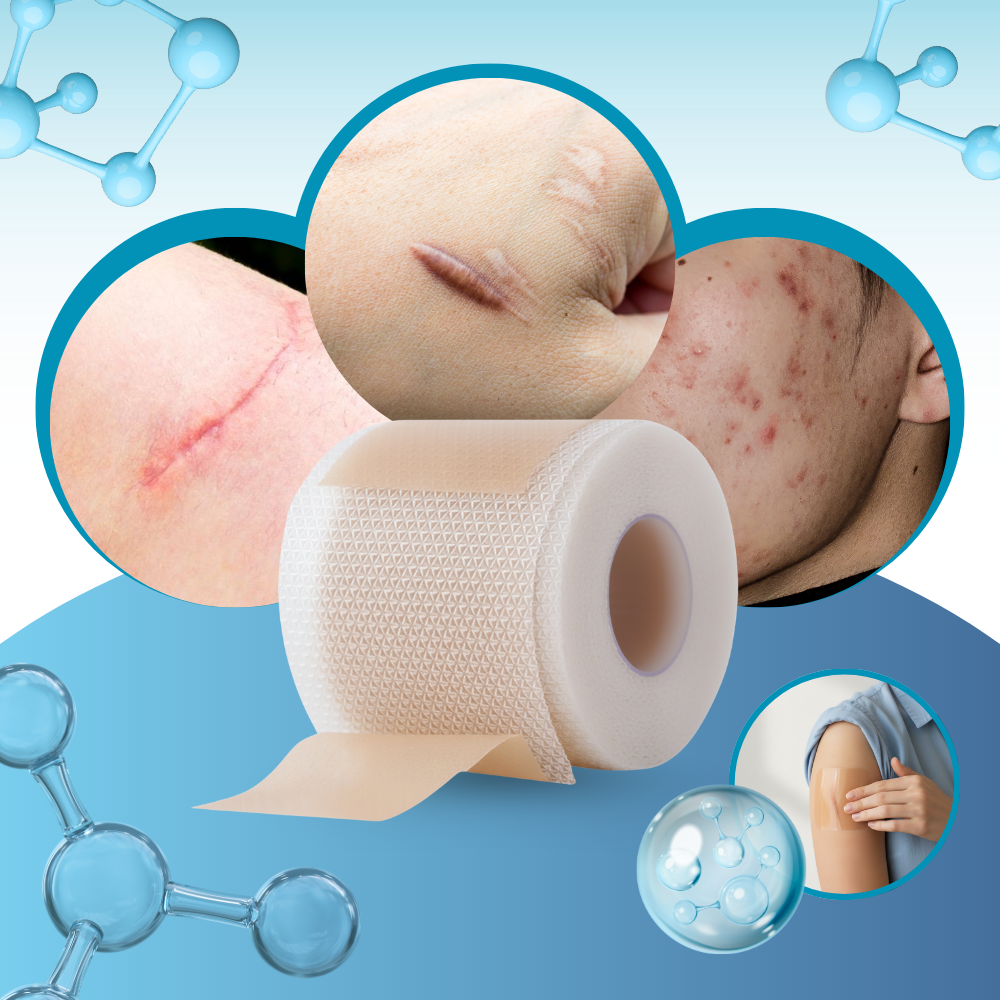 Parche de silicona hialurónica para cicatrices - Ozerty