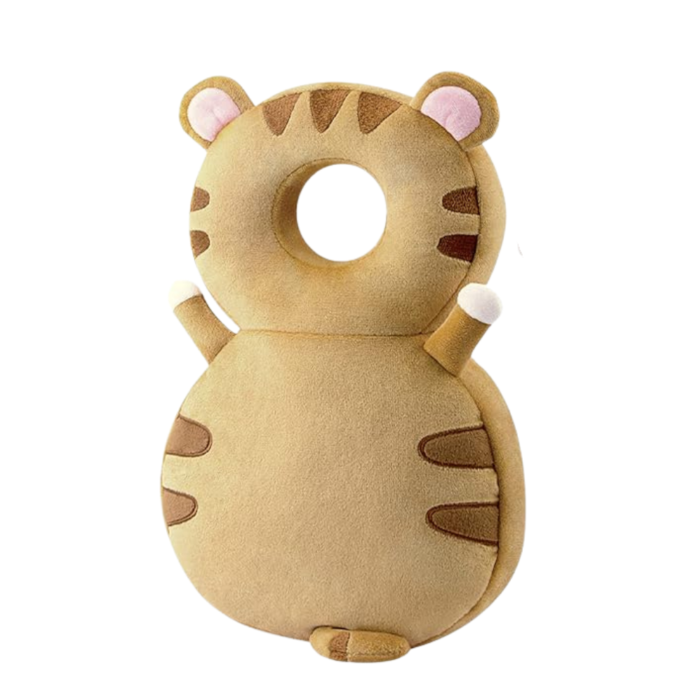 Protector de cabeza infantil hipoalergénico -Tigre marrón - Ozerty