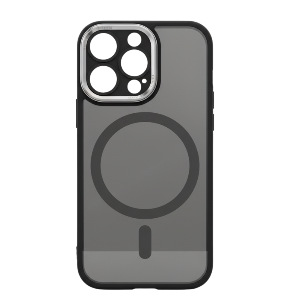 Funda magnética a prueba de golpes para iPhone -Negro - Ozerty