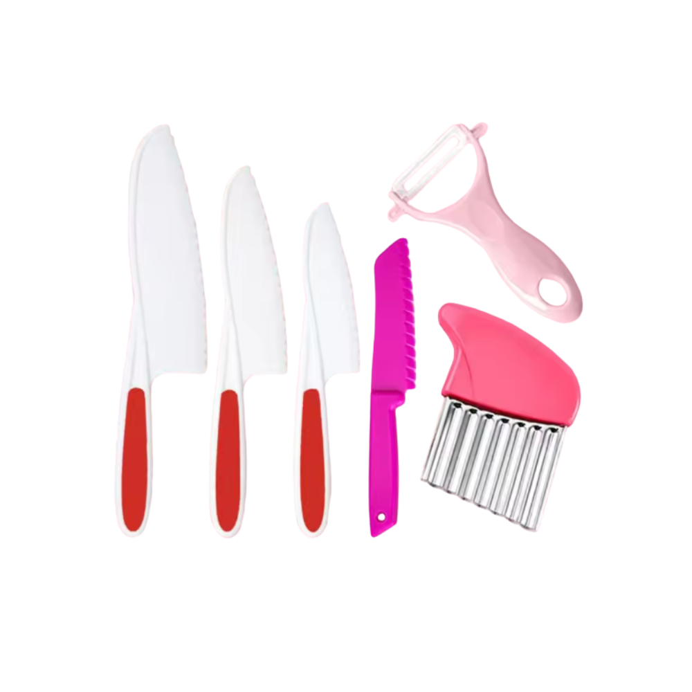 Juego de cocina para niños -Rojo - Ozerty
