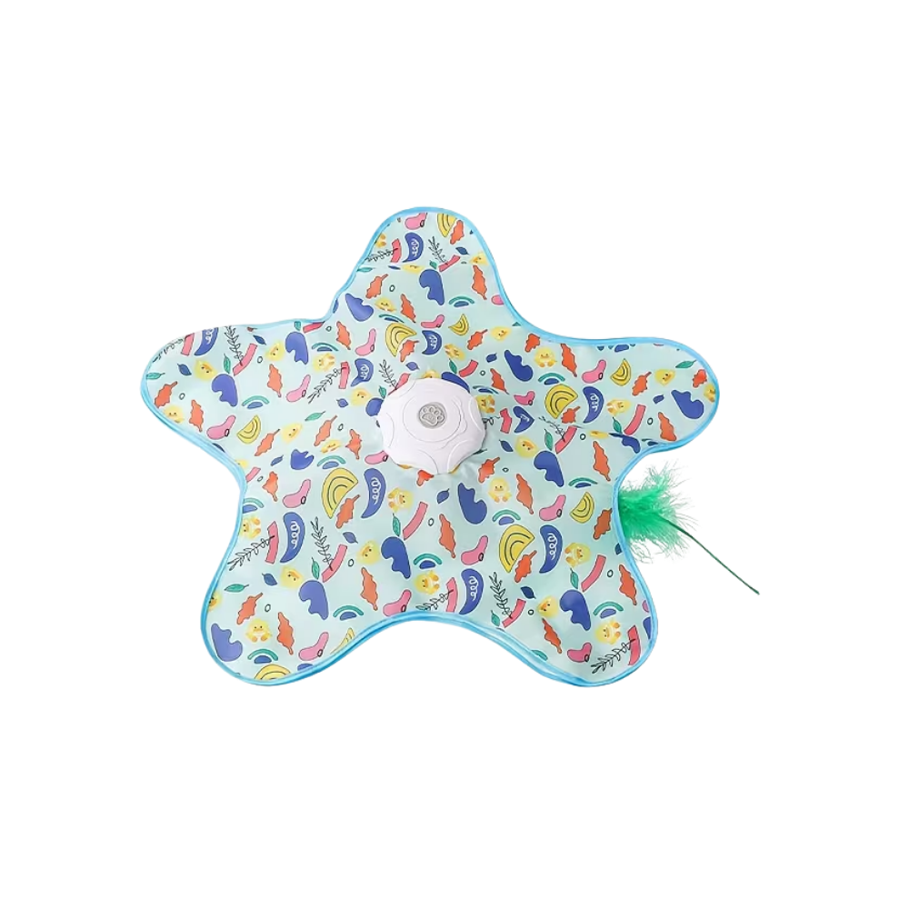 Juguete de plumas para la dentición de gatitos -Verde - Ozerty