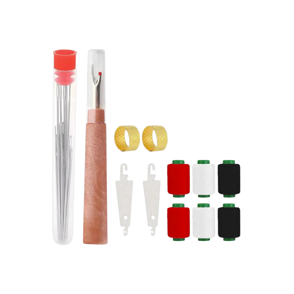 Kit de agujas de bordar de ojo grande -37 piezas - Ozerty