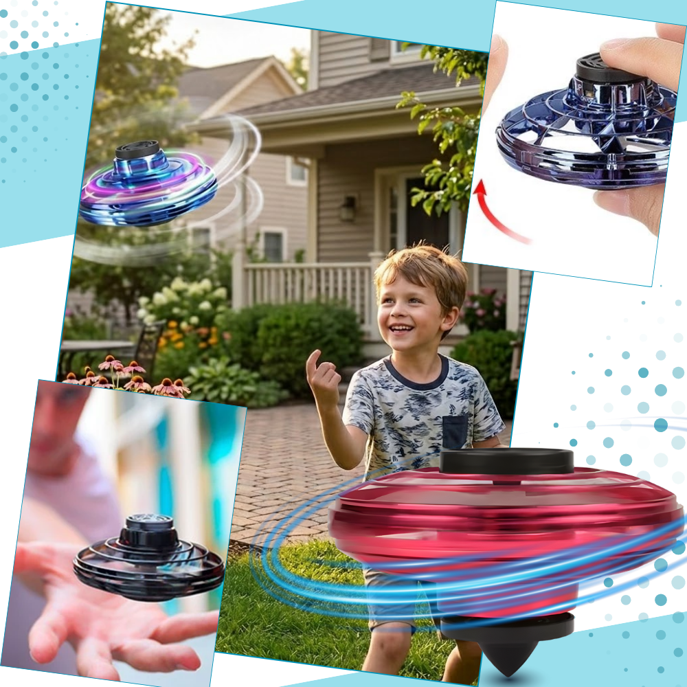 Lanza el divertido mini dron giratorio UFO - Ozerty