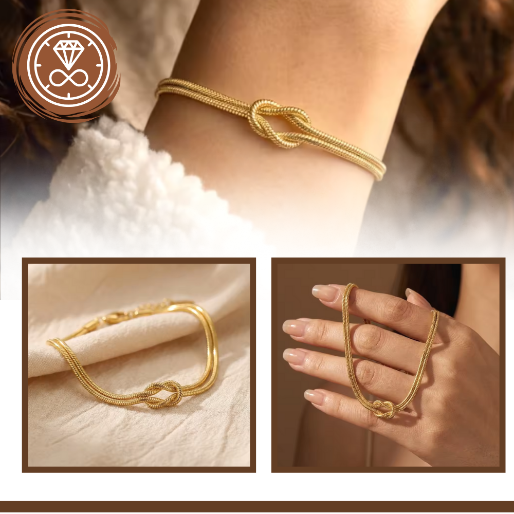 Collar y pulsera Love Knot - Ozerty