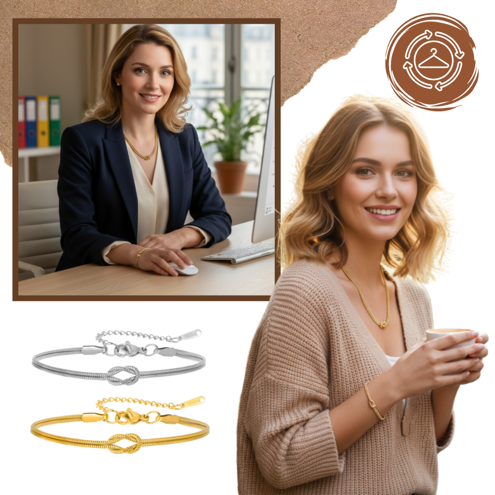 Collar y pulsera Love Knot - Ozerty