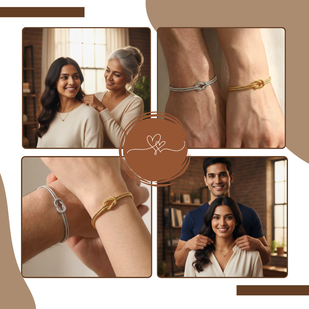 Collar y pulsera Love Knot - Ozerty