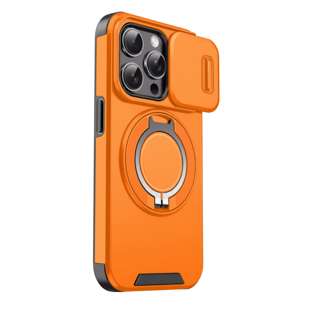Funda magnética para iPhone -Naranja - Ozerty