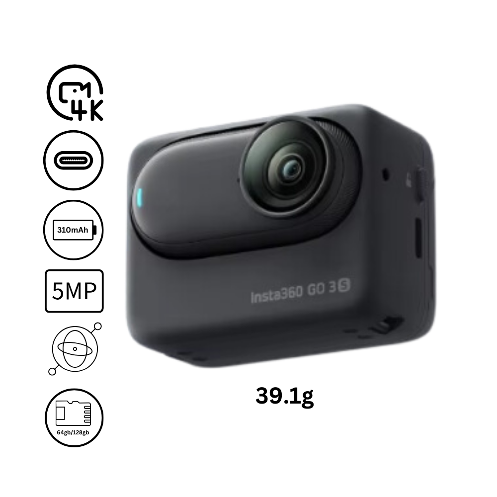 Cámara manos libres Insta 360 de montaje magnético - Ozerty