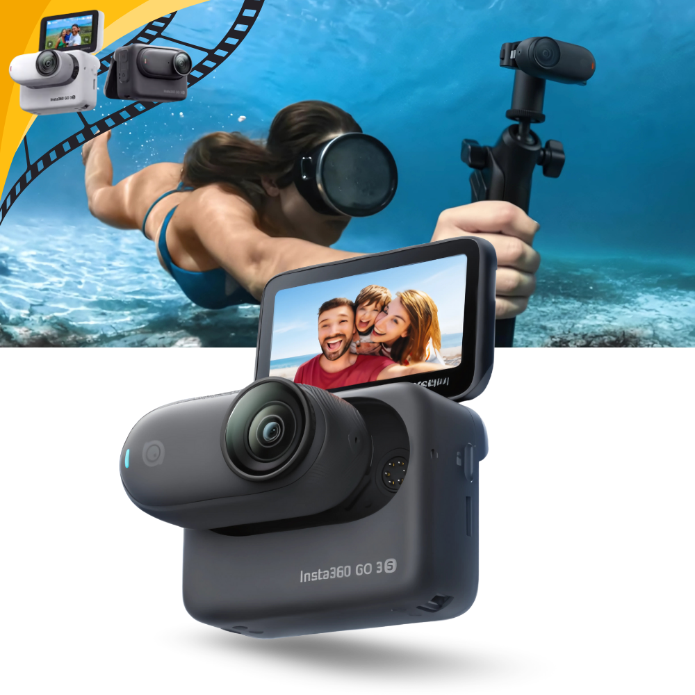 Cámara manos libres Insta 360 de montaje magnético - Ozerty