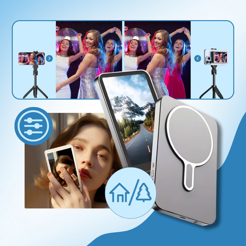 Monitor magnético para selfies con el teléfono - Ozerty