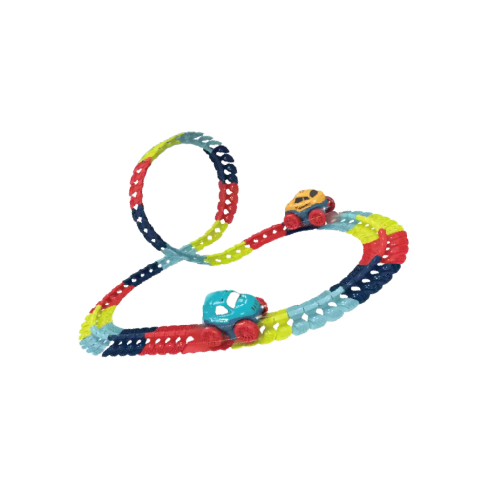 Mini pista de carreras de montaña rusa -98 unidades - Ozerty