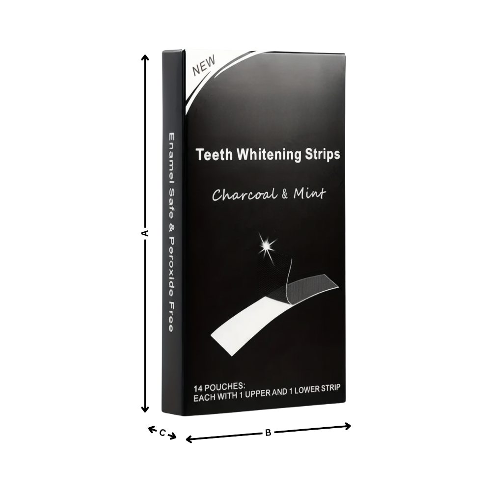 Tiras dentales de menta y carbón - Ozerty