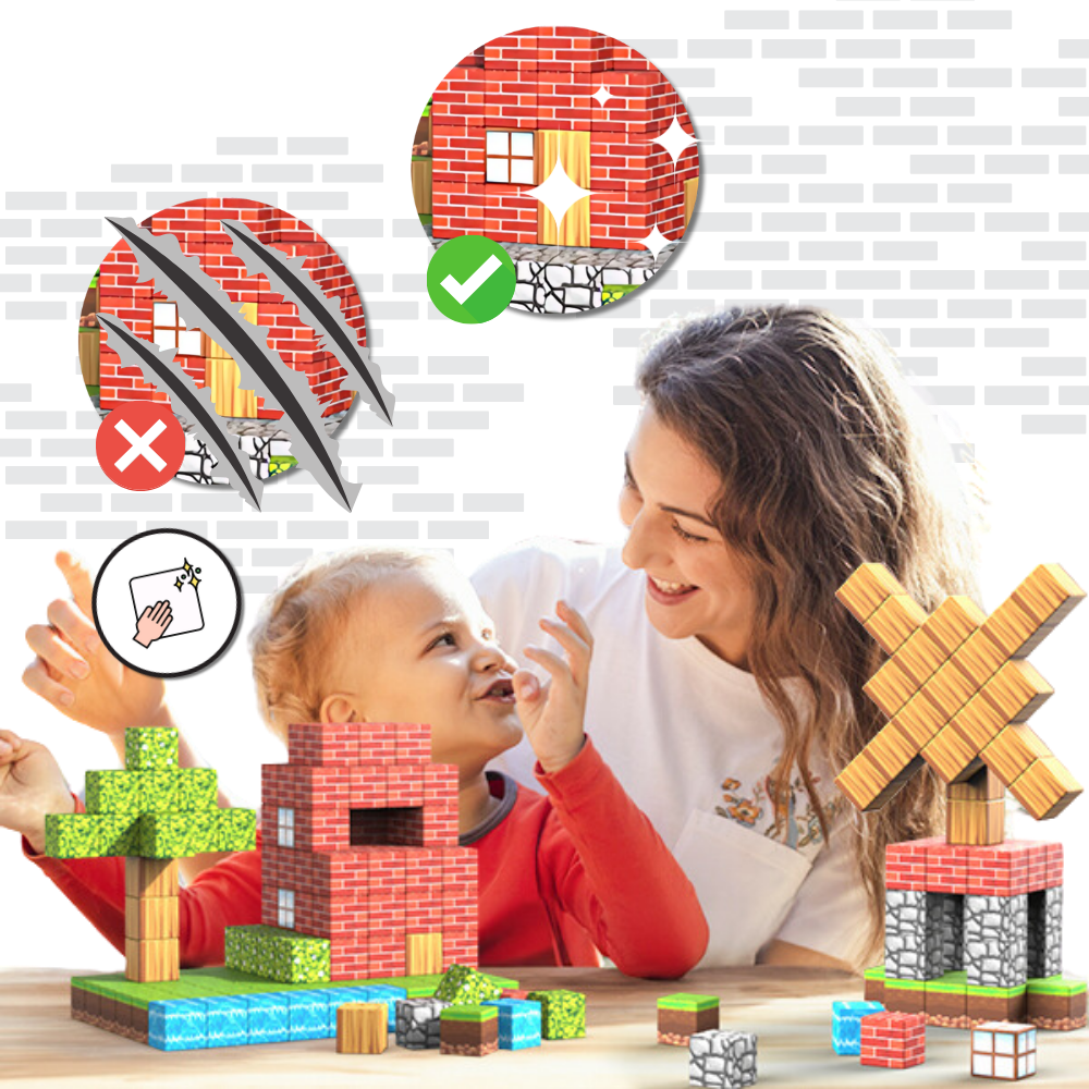 Bloques magnéticos educativos de Minecraft - Ozerty