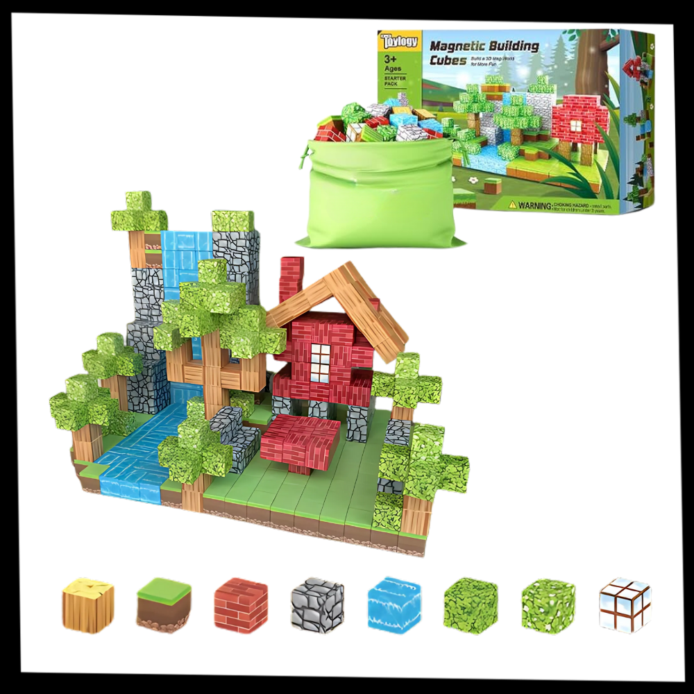 Bloques magnéticos educativos de Minecraft - Ozerty