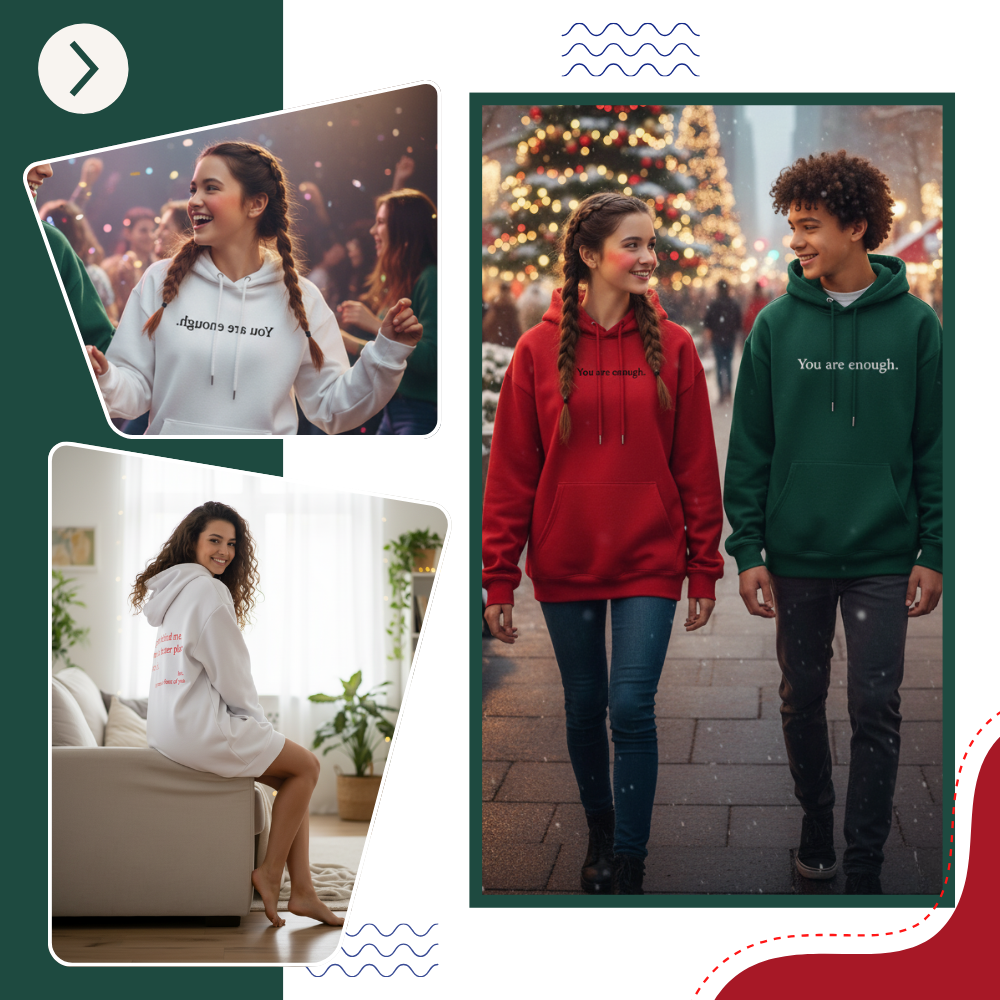Sudadera holgada con capucha para mujeres  - Ozerty