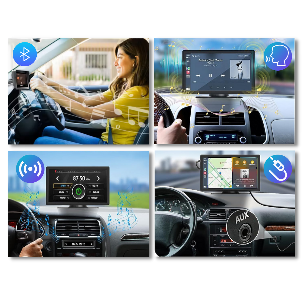 Asistente multimedia inalámbrico para coches

 - Ozerty