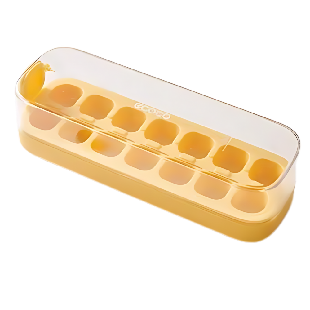 Cubitera antiadherente de silicona

 -Amarillo/14 huecos - Ozerty