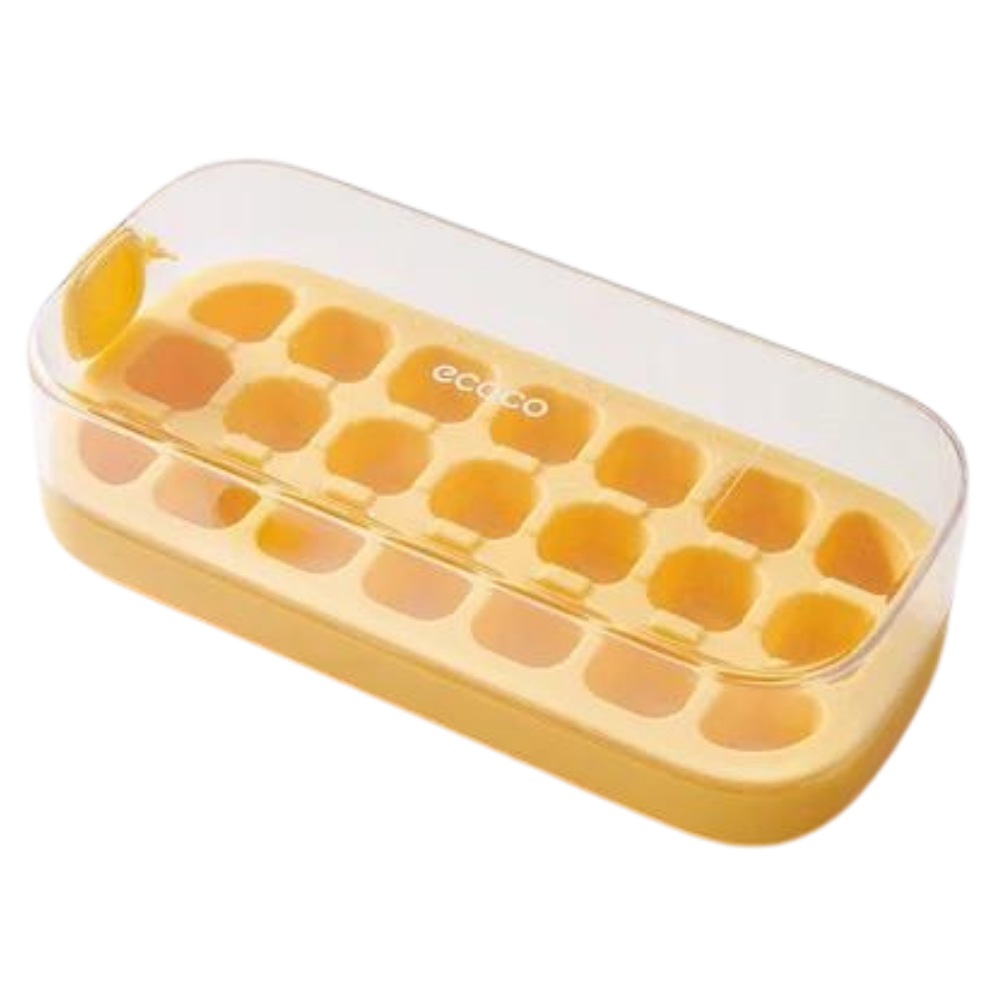 Cubitera antiadherente de silicona

 -Amarillo/21 huecos - Ozerty