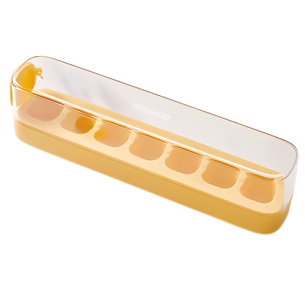 Cubitera antiadherente de silicona

 -Amarillo/7 huecos - Ozerty
