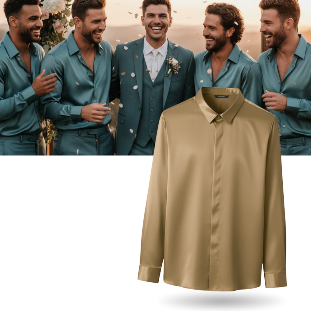 Polo de seda para hombre sin arrugas - Ozerty