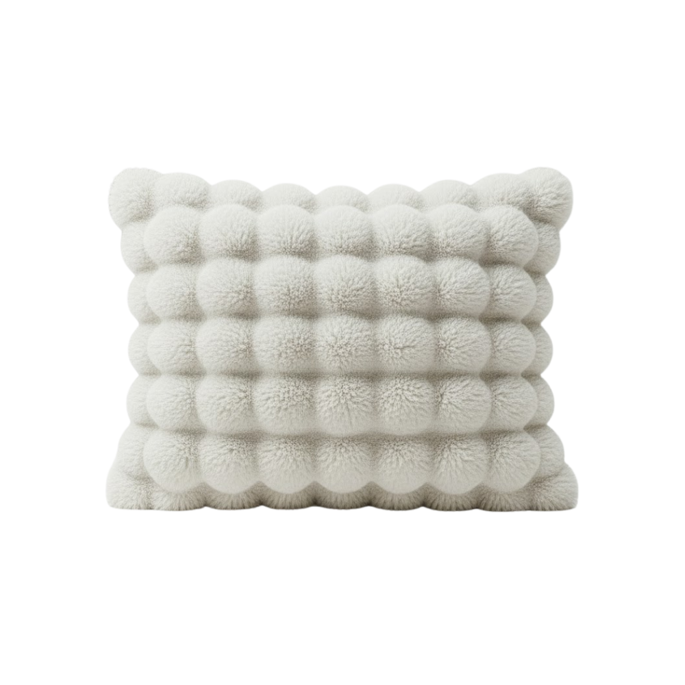 Fundas de felpa antideslizantes y cómodas para sofás -Blanco - Ozerty