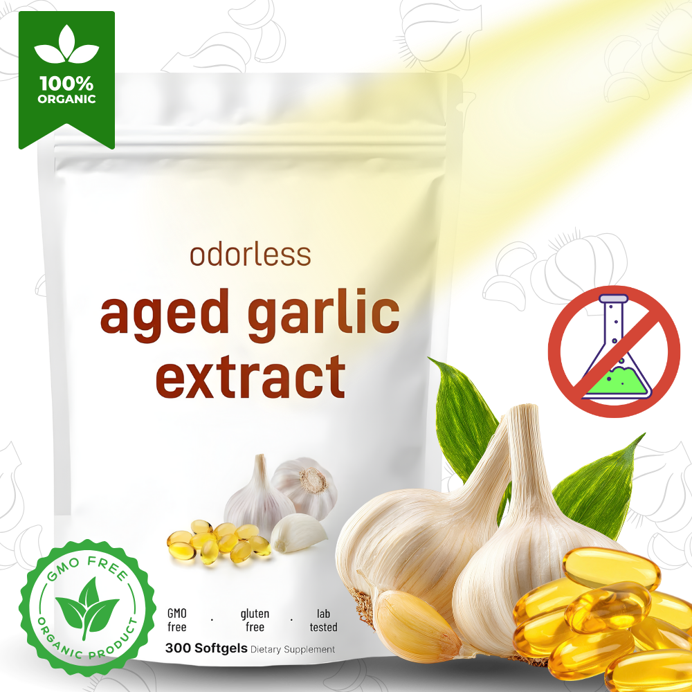 Cápsulas blandas de extracto orgánico de ajo - Ozerty