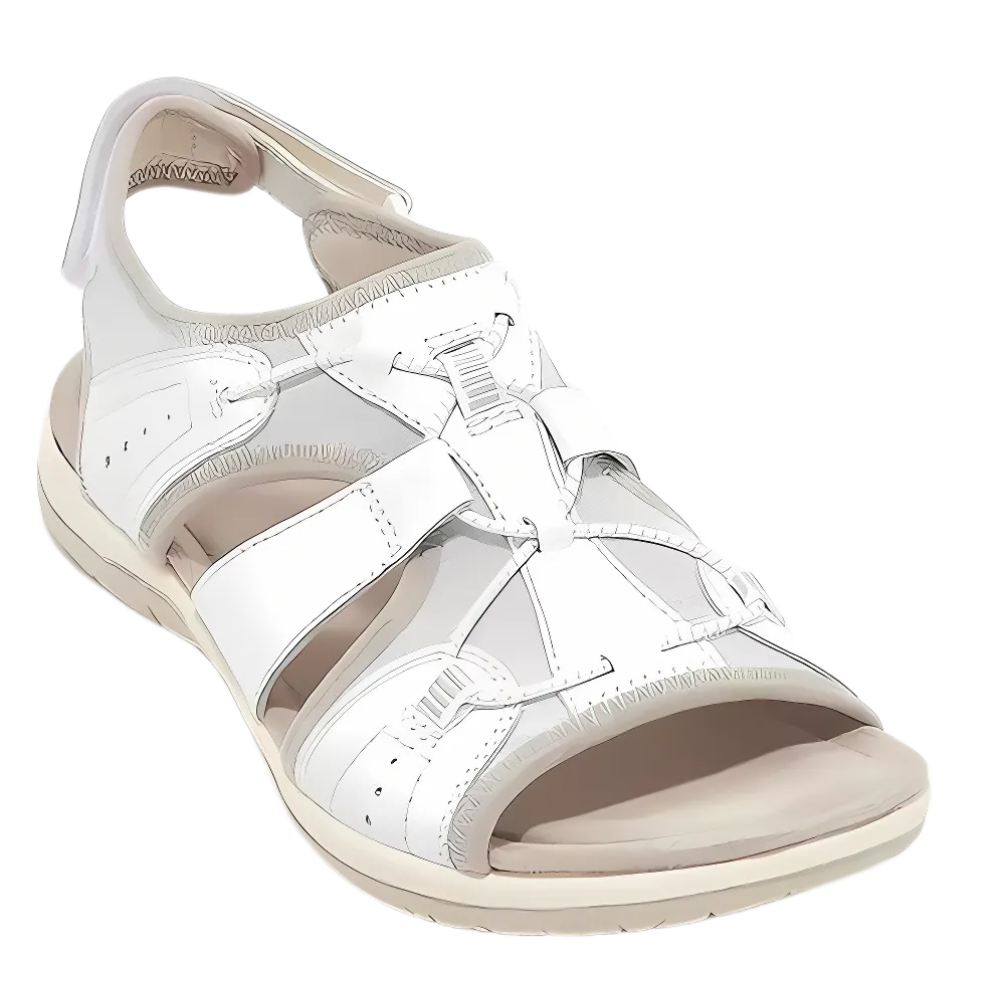 Sandalias antideslizantes con soporte ortopédico -Blanco - Ozerty