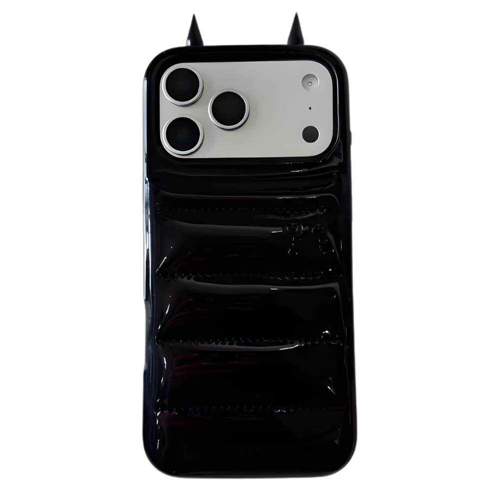 Funda para teléfono Puffer Horn -Negro - Ozerty