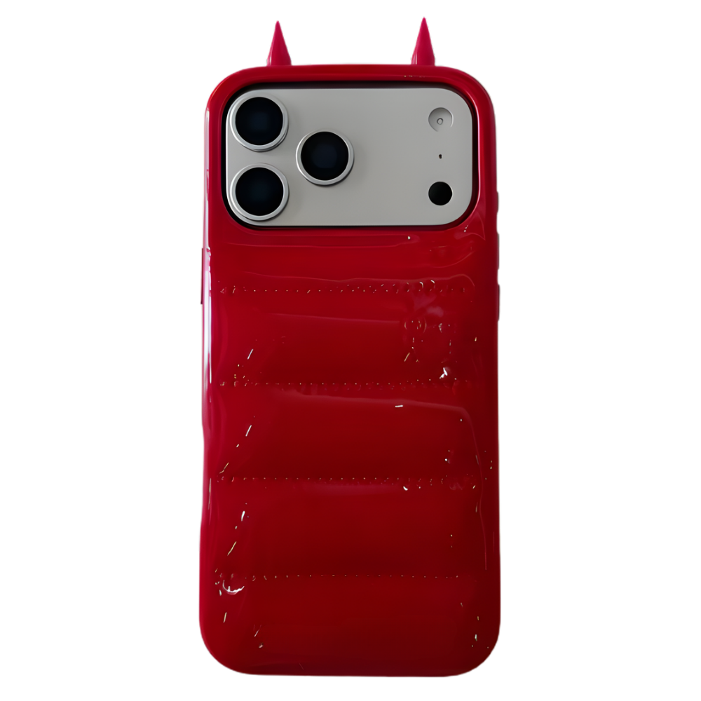 Funda para teléfono Puffer Horn -Rojo - Ozerty
