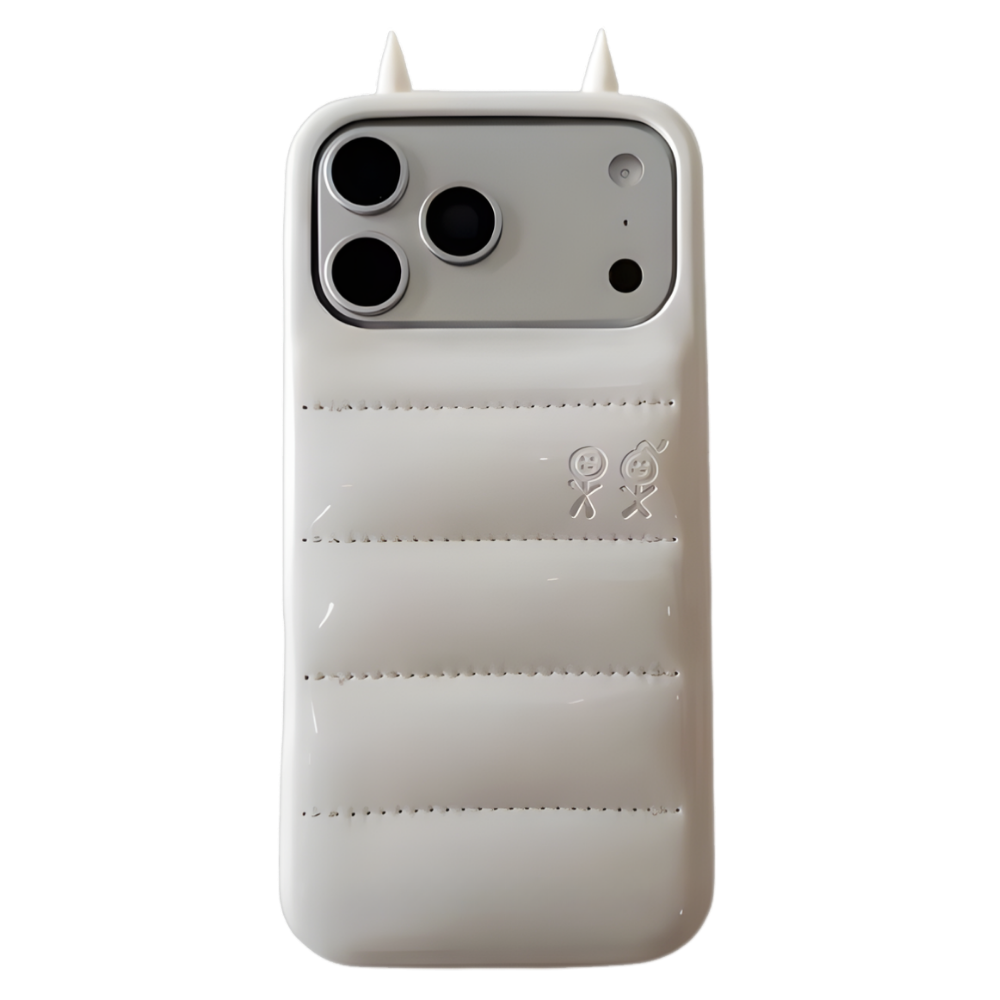 Funda para teléfono Puffer Horn -Blanco - Ozerty