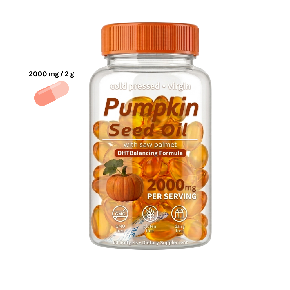 Cápsulas blandas de aceite de semillas de calabaza