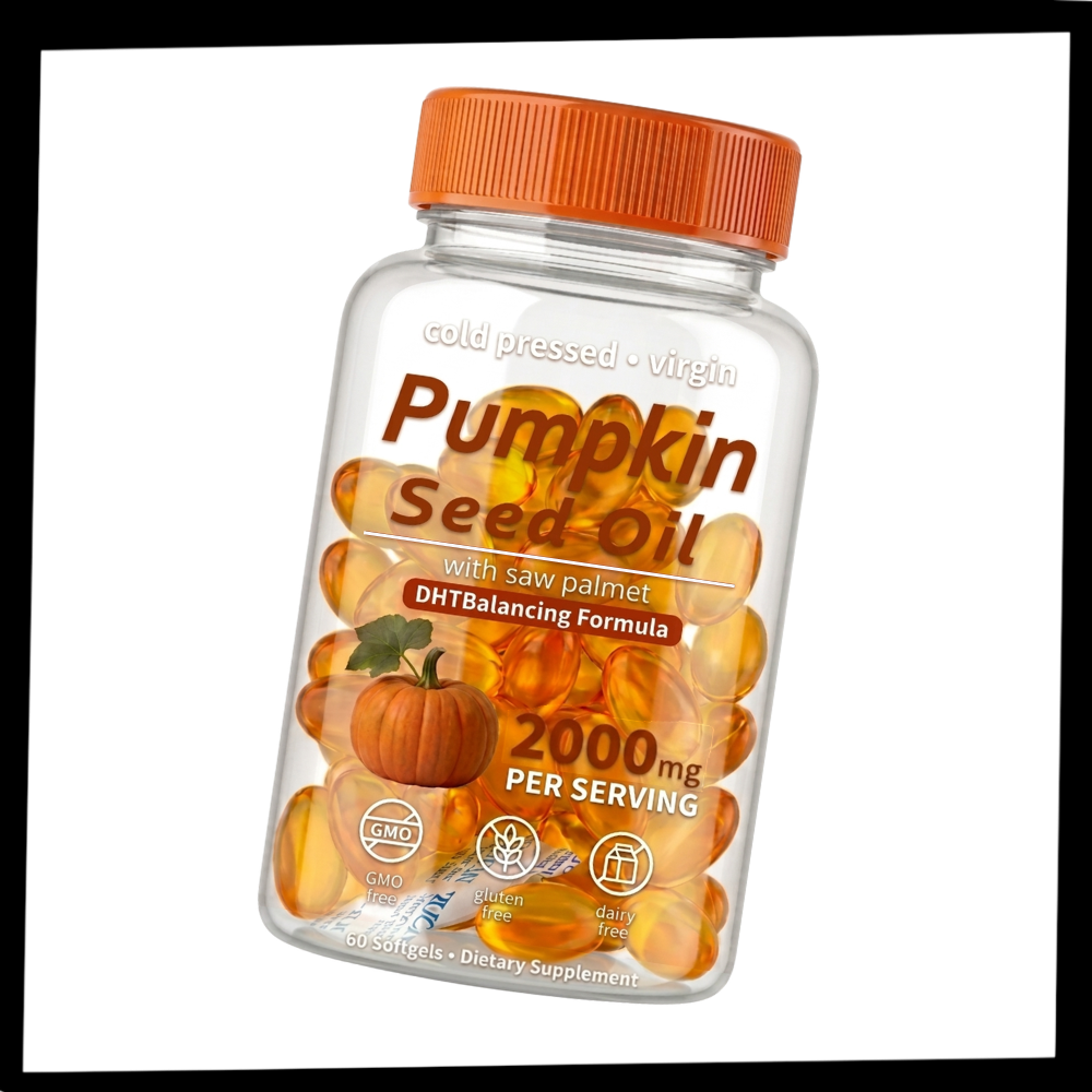 Cápsulas blandas de aceite de semillas de calabaza