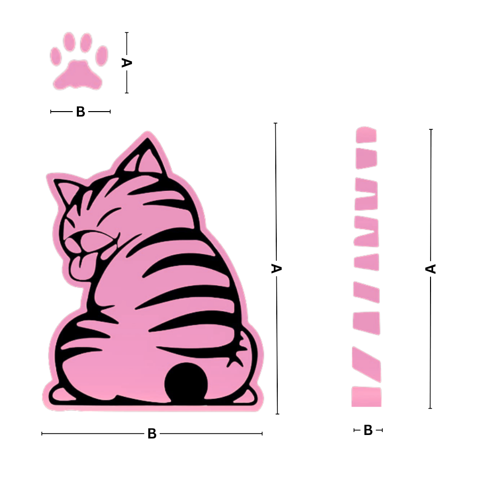 Pegatina de gato peculiar - Ozerty