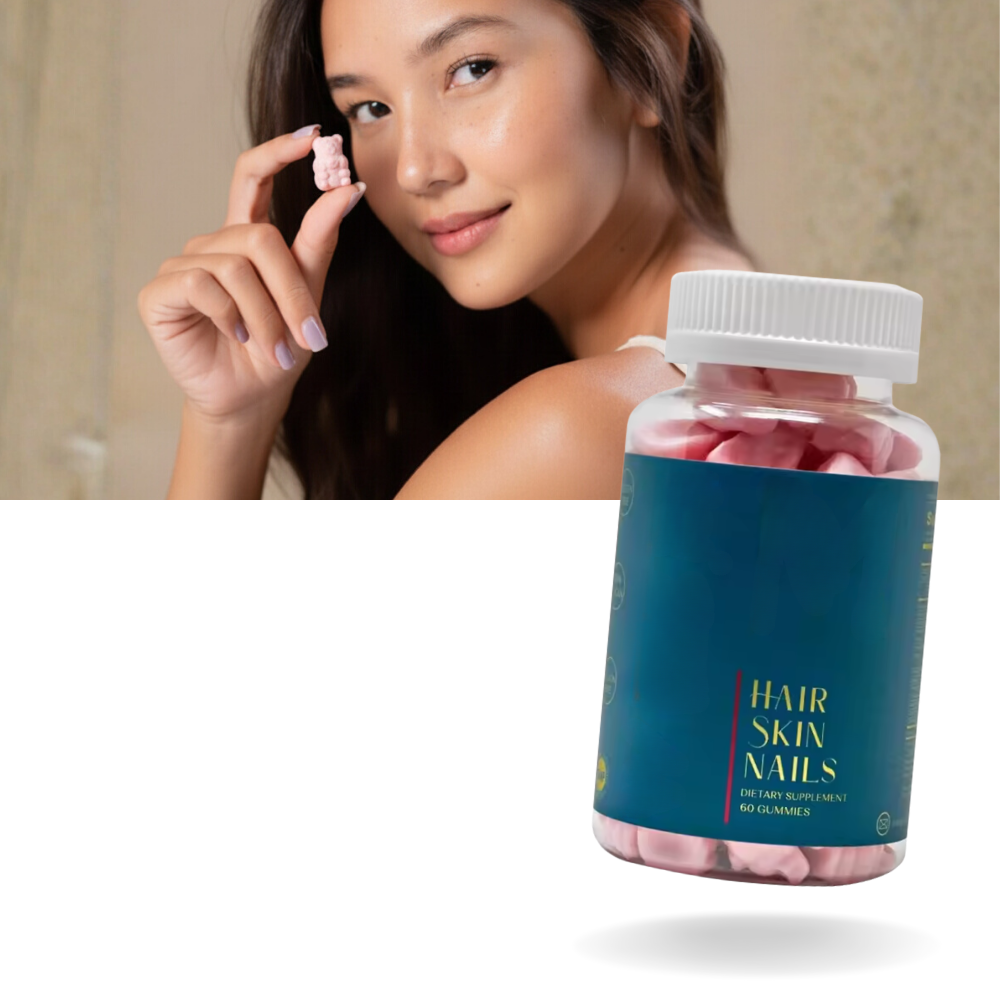 Gominolas de vitamina biotina de frambuesa - Ozerty