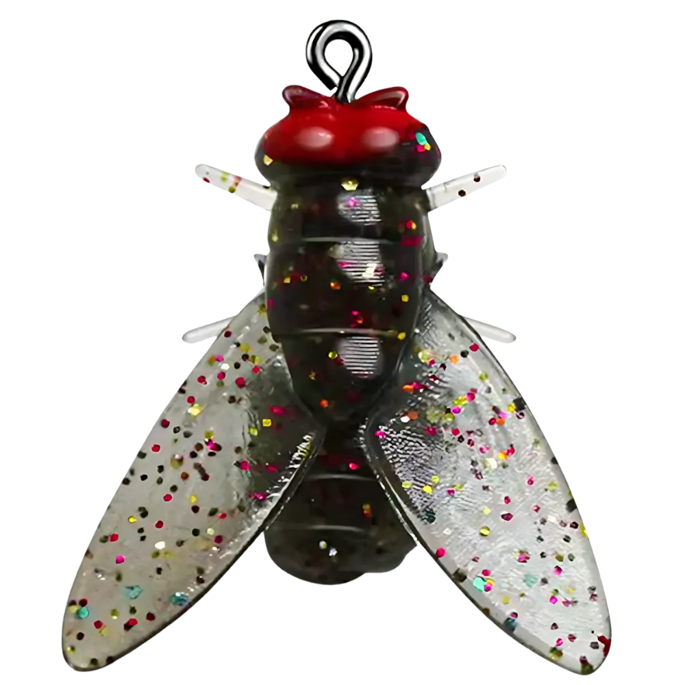 Cebo realista con forma de mosca -Negro - Ozerty