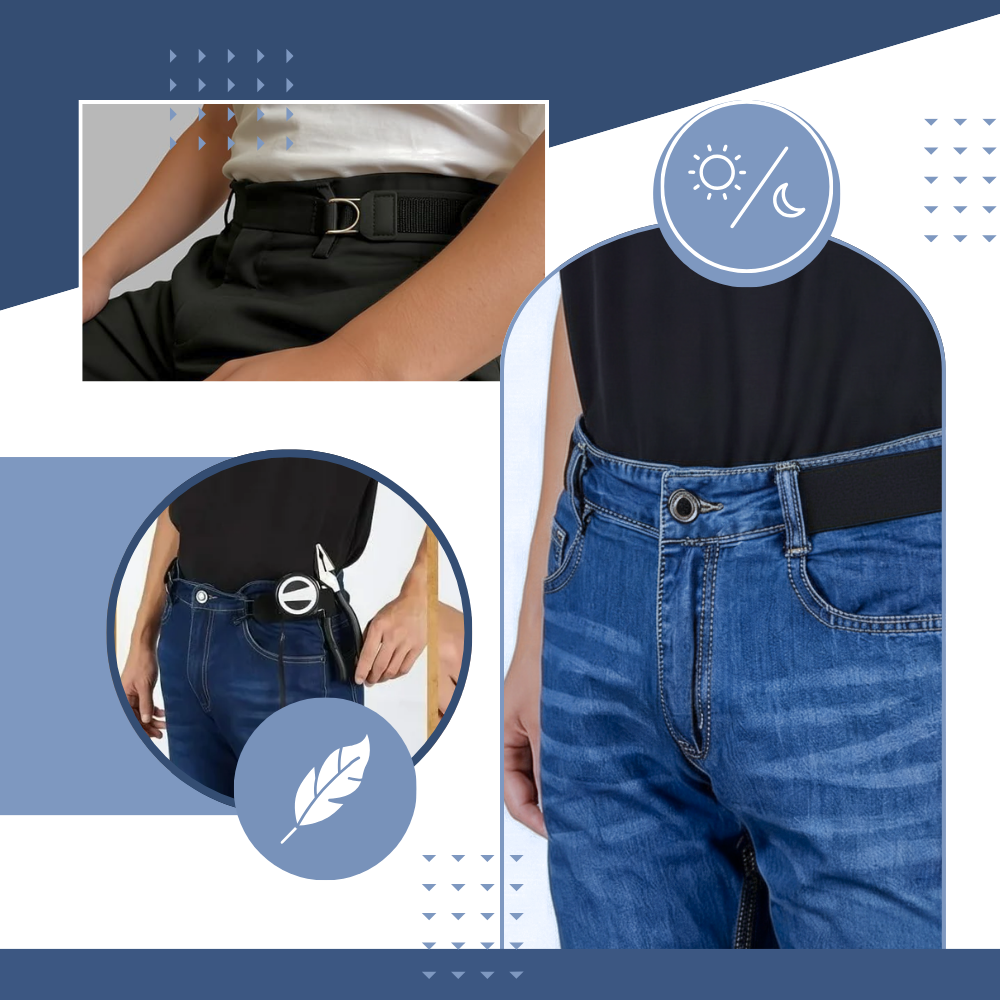 Cinturón lateral para hombre Easy Wear reforzado - Ozerty