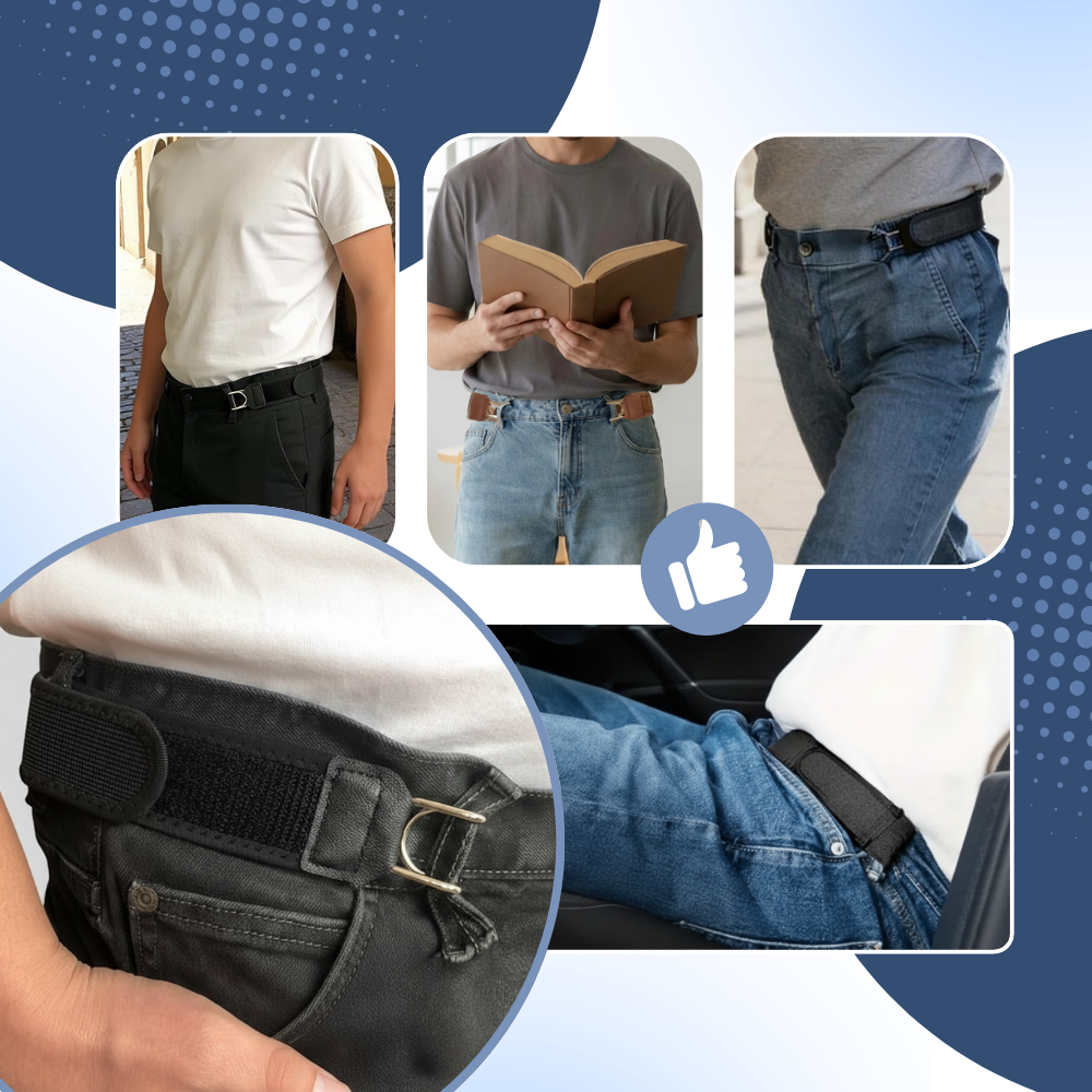 Cinturón lateral para hombre Easy Wear reforzado - Ozerty