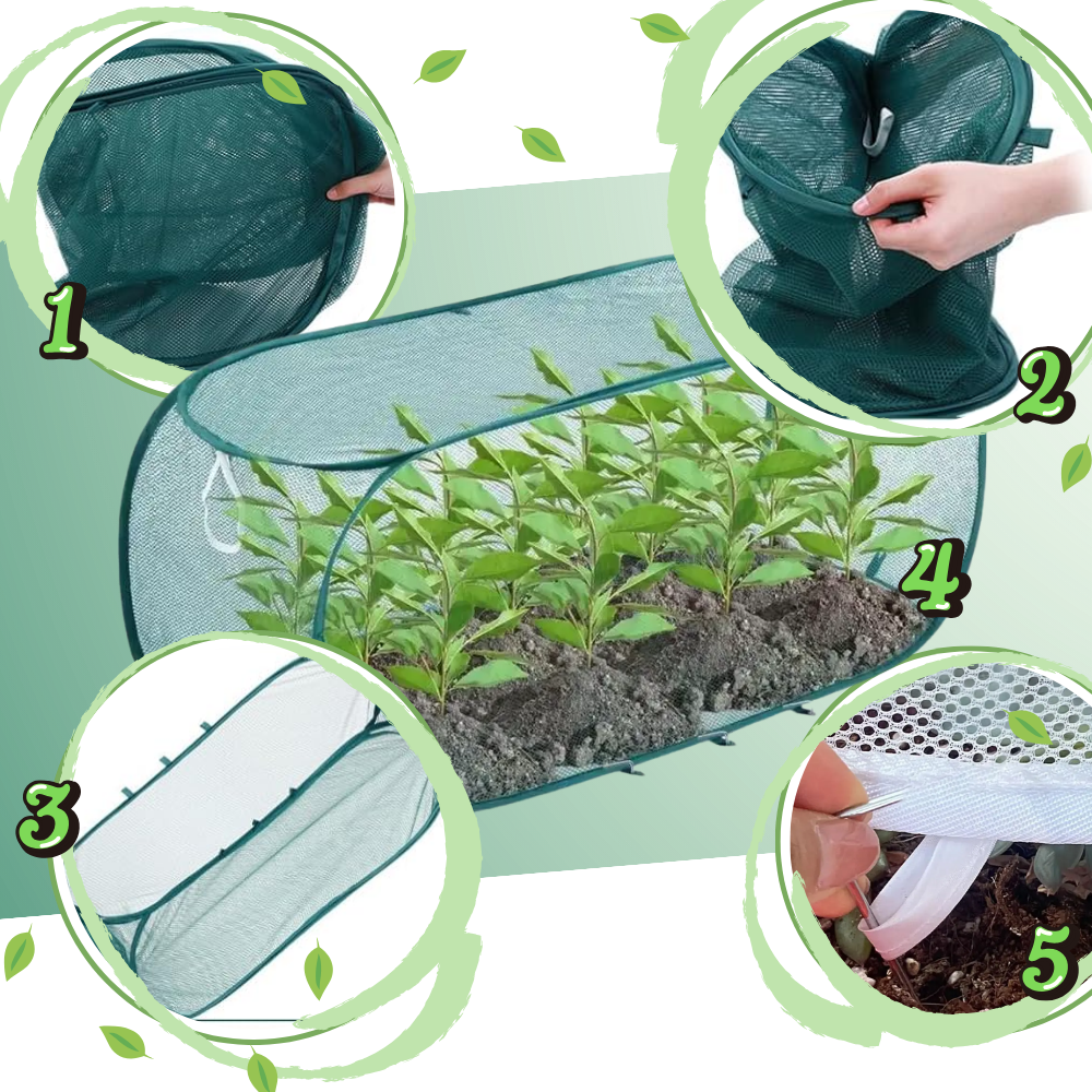 Cubierta de malla transpirable y segura para plantas - Ozerty