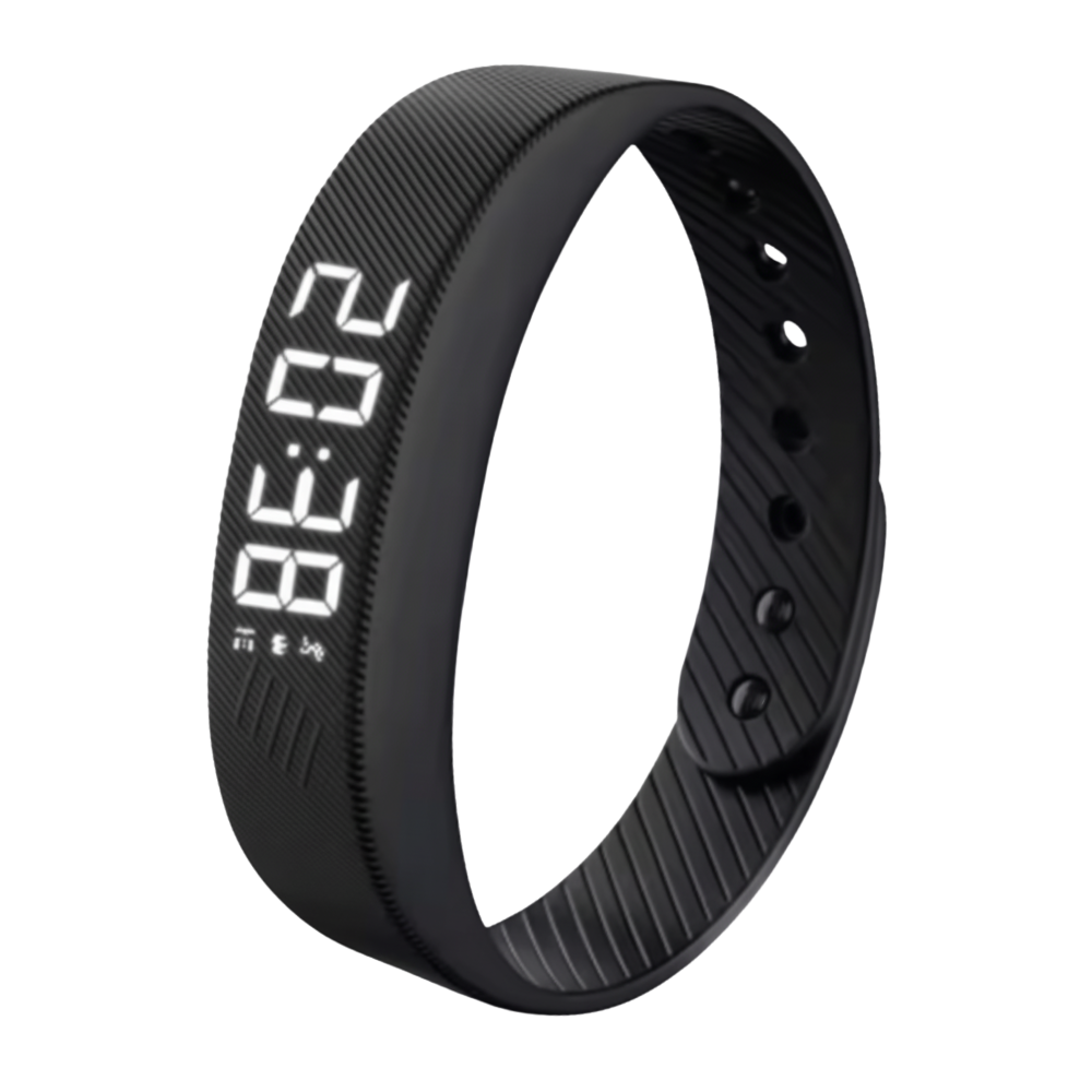 Pulsera con alarma silenciosa para despertarse -Negro - Ozerty