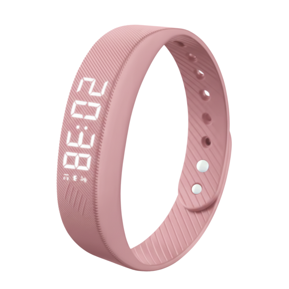 Pulsera con alarma silenciosa para despertarse -Rosa - Ozerty