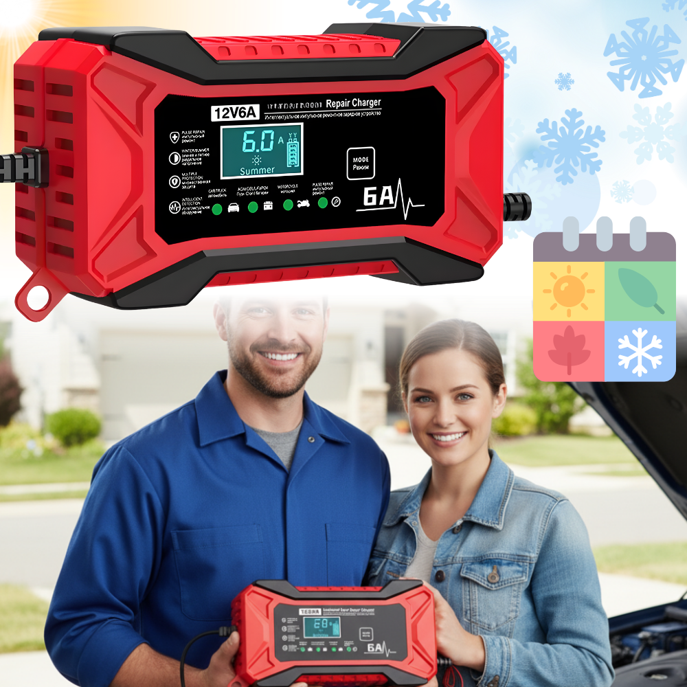 Cargador inteligente de baterías de 12 V - Ozerty