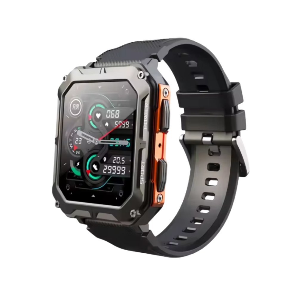 Reloj táctico inteligente con blindaje -Naranja - Ozerty